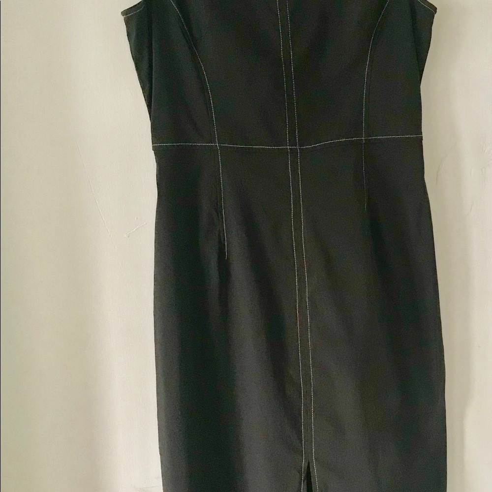 Express stretch sleeveless brown dress . - Picture 3 of 8
